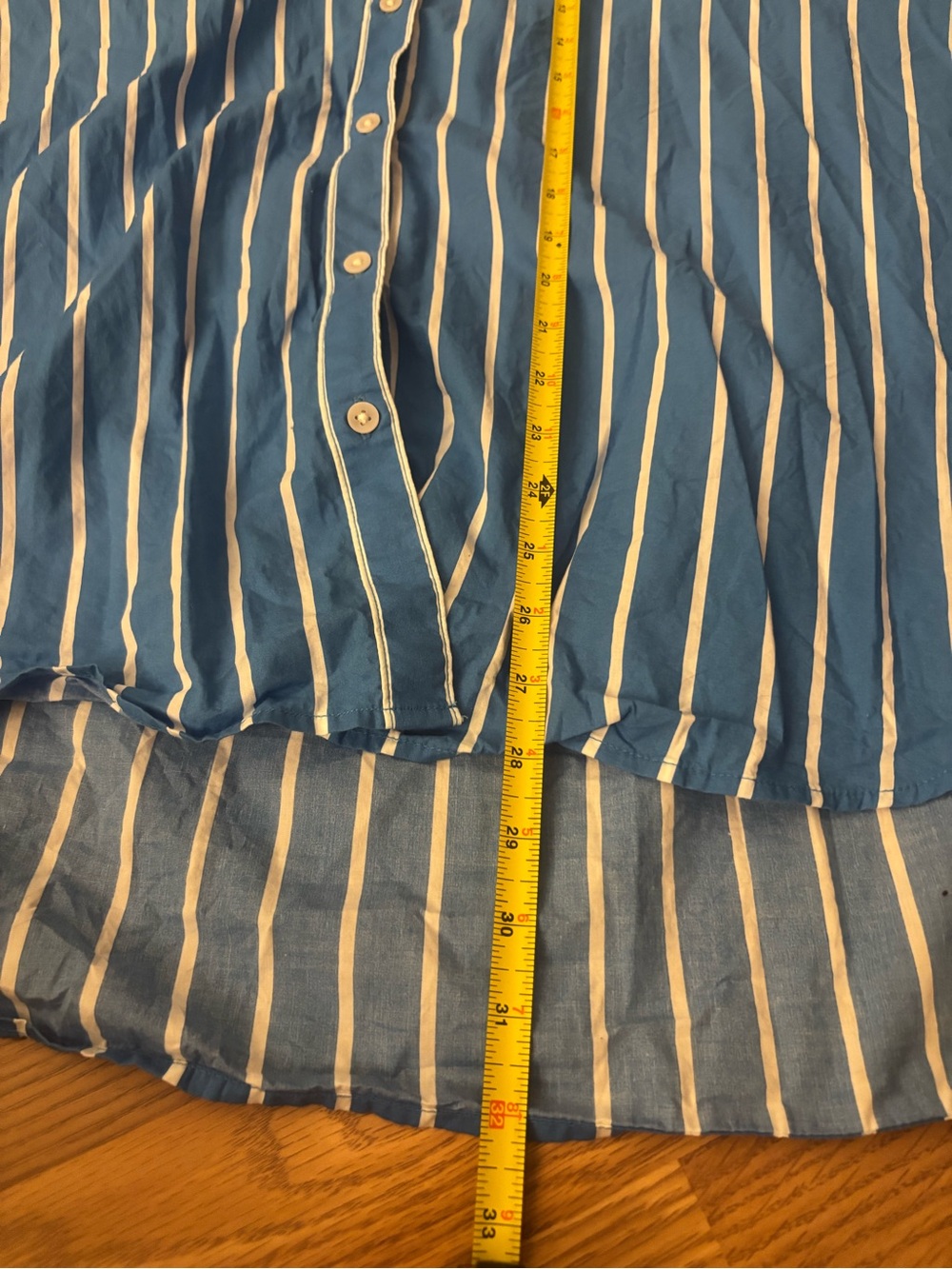 Aerie Good Day Button Up Striped Shirt Size XL - Picture 6 of 7